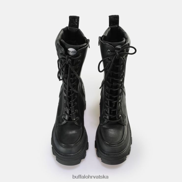 crno Buffalo riot lace hi gležnjače vegan |čizme TDD6T821